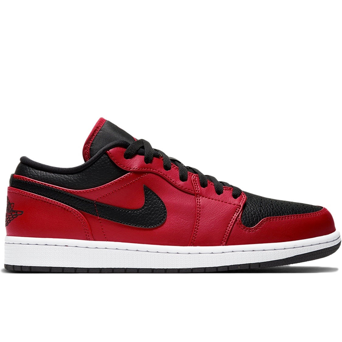 Jordan 1 Low Reverse Bred Pebbled Swoosh Cop Garden Online Store