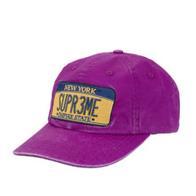 Load image into Gallery viewer, Supreme License Plate 6-Panel (FW25) - Purple

