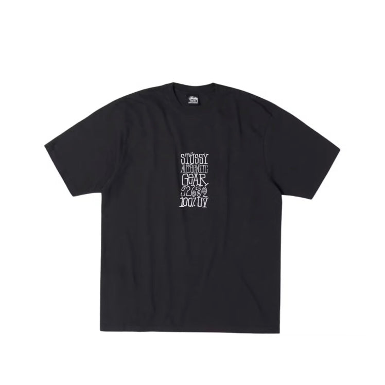 Stussy Authentic Gear Pigment Dyed Tee - Faded Black