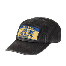 Load image into Gallery viewer, Supreme License Plate 6-Panel (FW25) - Black
