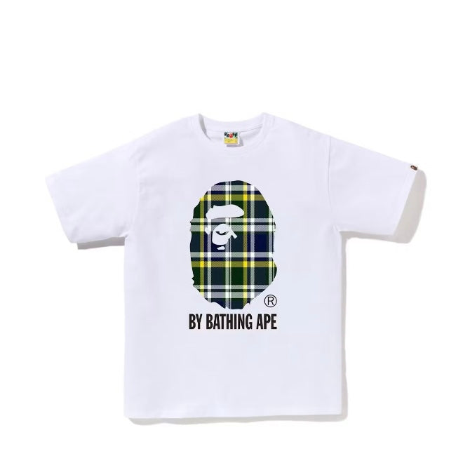 Bape Check By Bathing Ape Tee (SS23) - White Green