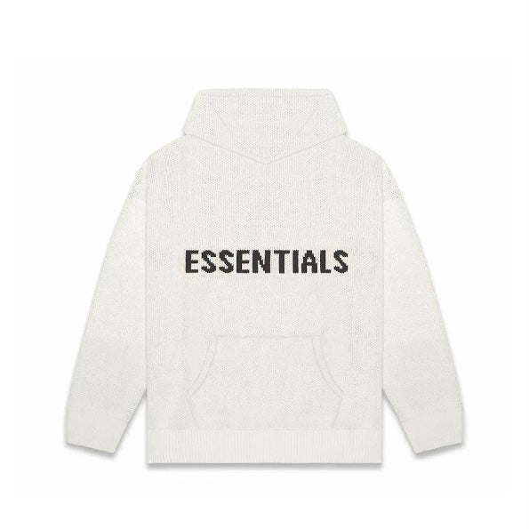 Fear of God Essentials Knit Hoodie (FW20) - Oatmeal/Oatmeal Heather/Light Heather Oatmeal