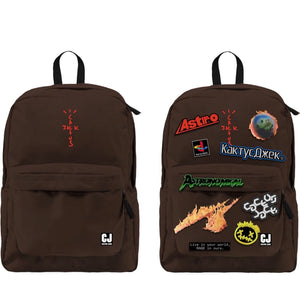 Travis Scott Cactus Jack - Backpack With Patch Sept Brown