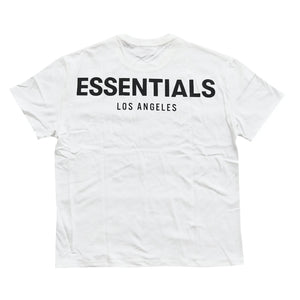 Fear of God Essentials T-Shirt - Reflectorized 3M White Los Angeles (Back)