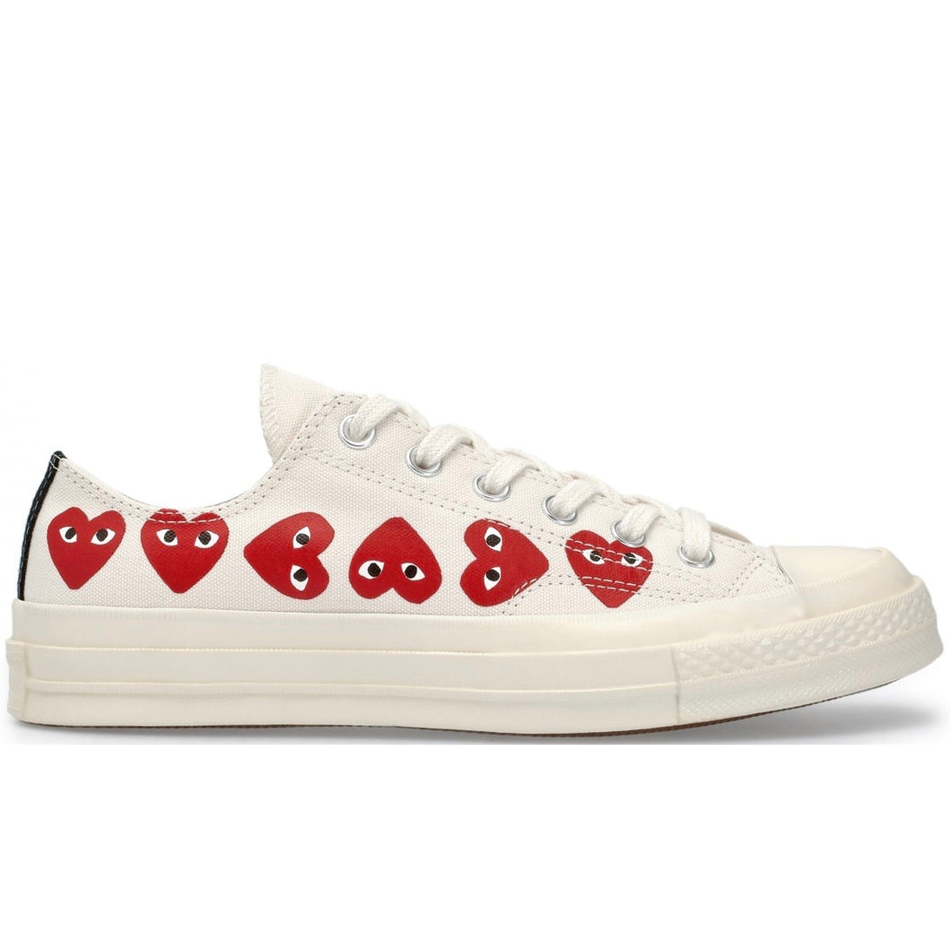 Converse x Comme des Garcons PLAY Chuck Taylor All-Star - Multi-Heart White